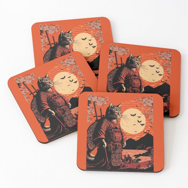 Item preview, Ukiyo e Samurai Cat 2 designed and sold by TheSamuraiCat.