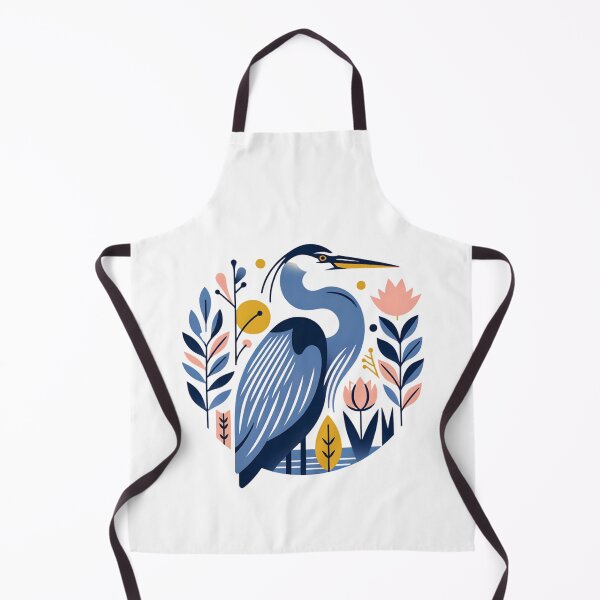 Item preview, Abstract Floral Great Blue Heron designed and sold by TheAnimalZ00.