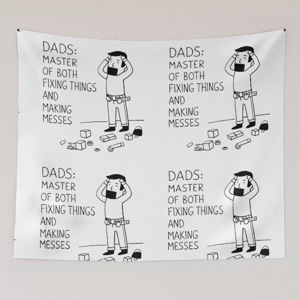 Item preview, Dad’s Dual Talents in Fixing and Messing designed and sold by ART ATTACK ZONE.
