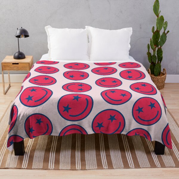 Item preview, Patriotic American Red Smiley Face With Stars designed and sold by Yasminepatterns .