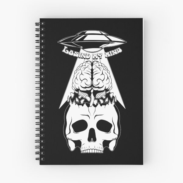 Item preview, Losing my Mind | a UFO Stealing a Brain from a Skull designed and sold by ProdbyNiECO.