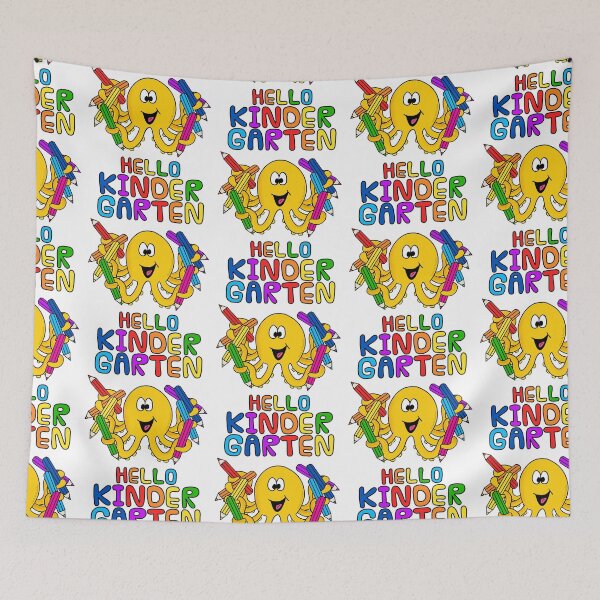 Item preview, Hello Kindergarten Octopus, Elementary Teacher, Back To School designed and sold by doodlerob.