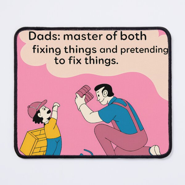 Item preview, Dad’s Pretend Fixes With Child designed and sold by ART ATTACK ZONE.