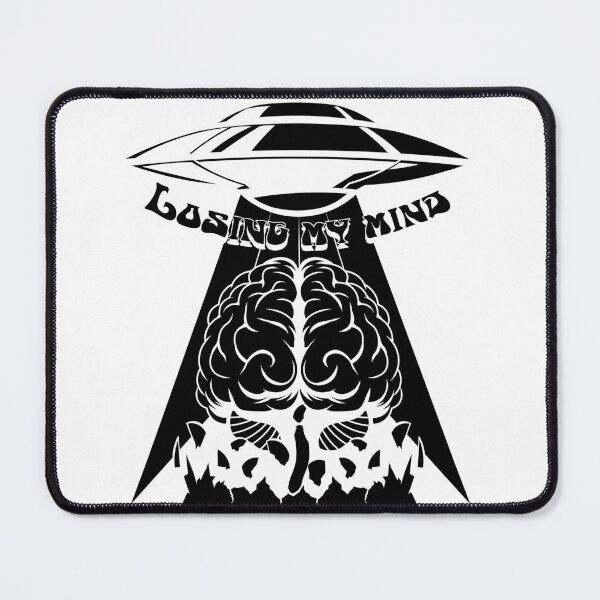 Item preview, Losing my Mind | A UFO steals a brain from a skull designed and sold by ProdbyNiECO.