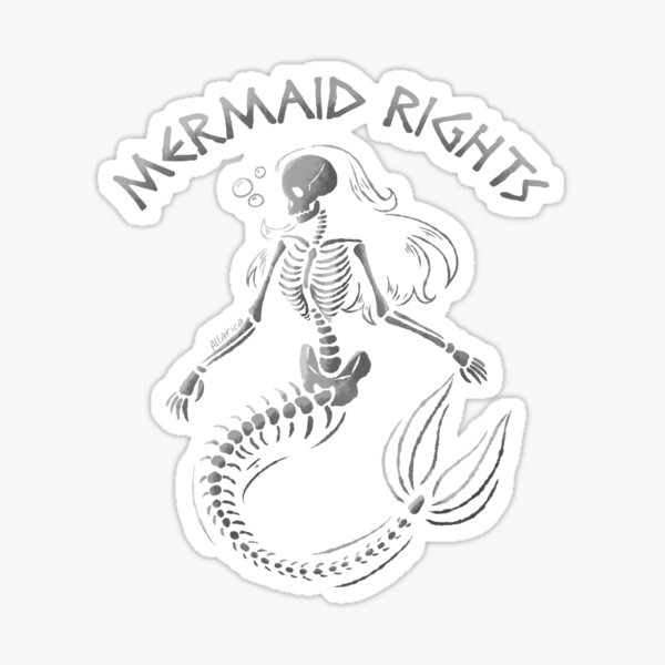 Mermaid Rights Sticker