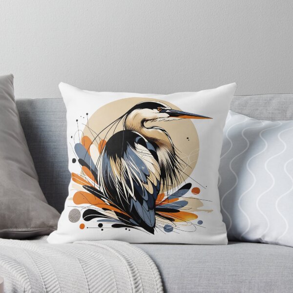 Item preview, Abstract Great Blue Heron Portrait designed and sold by TheAnimalZ00.