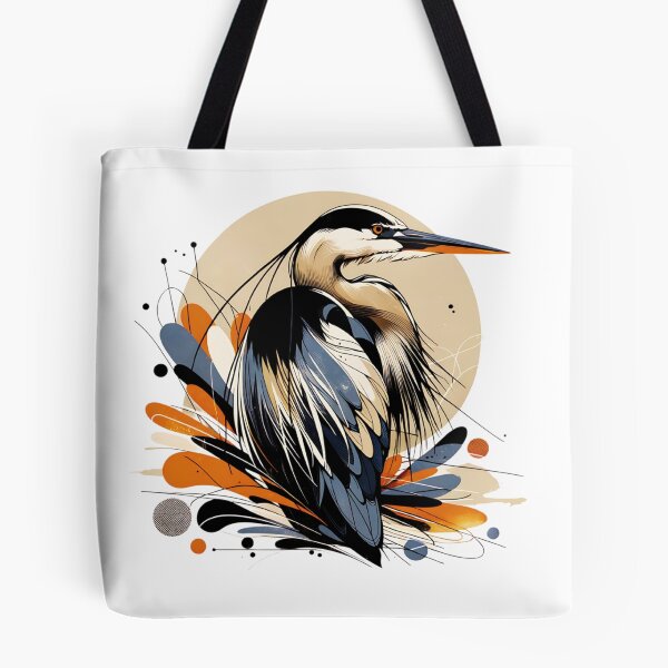 Item preview, Abstract Great Blue Heron Portrait designed and sold by TheAnimalZ00.