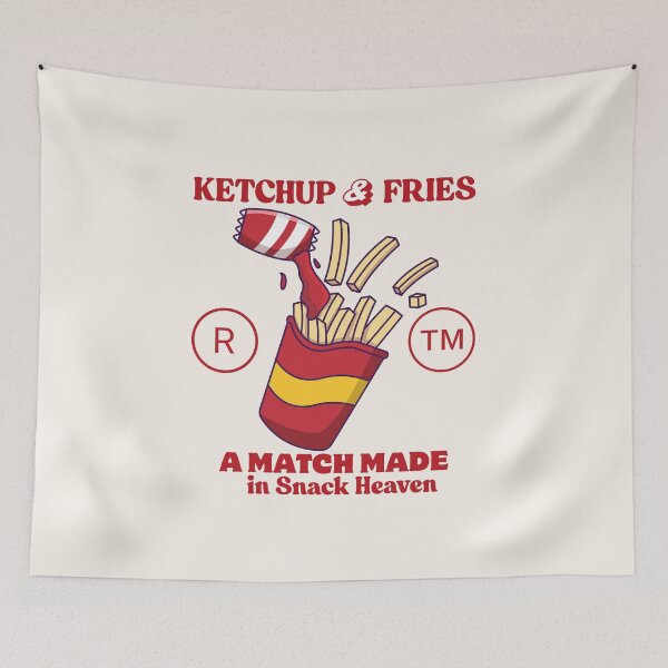 Item preview, Ketchup and fries, a match made in snack heaven designed and sold by Peerless-Prime.