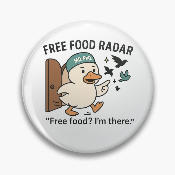 Item preview, Free Food Radar – Resident Silly Goose designed and sold by DocDocShop.