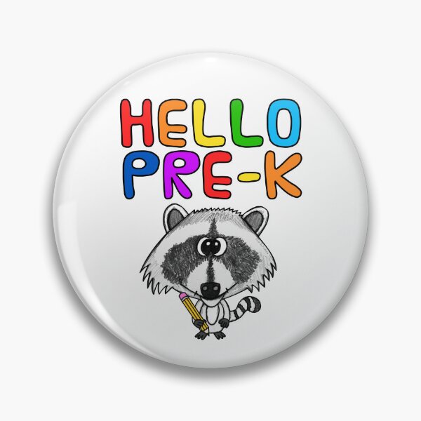 Item preview, Hello Pre-K Raccoon, Elementary Teacher, First Day Of School designed and sold by doodlerob.