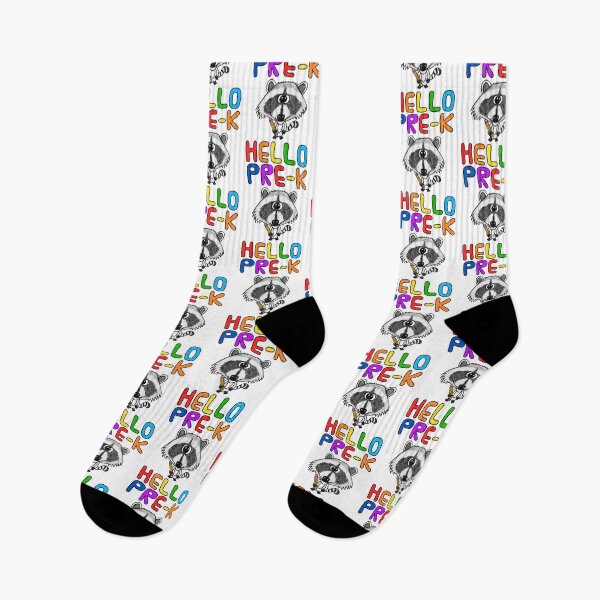 Item preview, Hello Pre-K Raccoon, Elementary Teacher, First Day Of School designed and sold by doodlerob.