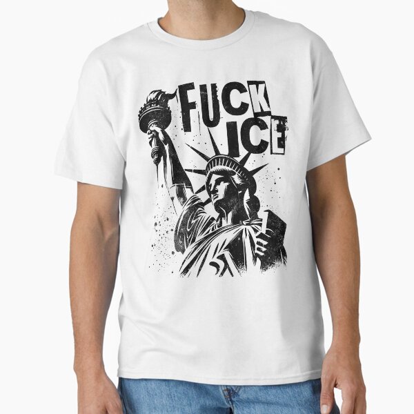 Item preview, Retro 70s FUCK ICE Protest Support Immigrants Freedom Liberty Rally designed and sold by zptees.