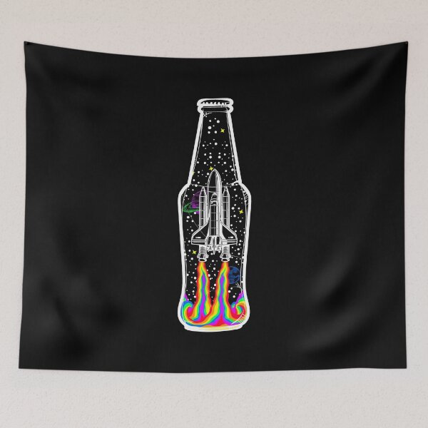 Item preview, Spaceship in a Bottle brings color to space | Colorful Illustrations designed and sold by ProdbyNiECO.