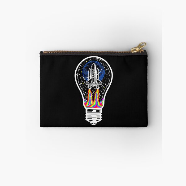 Item preview, Spaceship in a lightbulb brings color to space | Colorful Illustrations designed and sold by ProdbyNiECO.