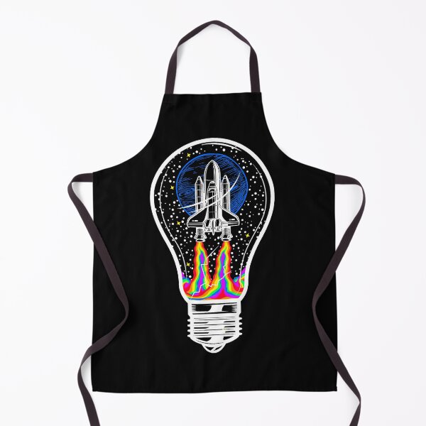 Item preview, Spaceship in a lightbulb brings color to space | Colorful Illustrations designed and sold by ProdbyNiECO.