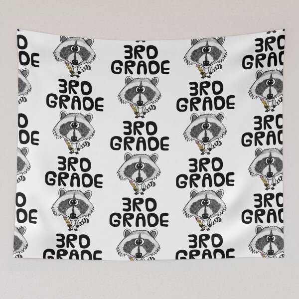 Item preview, School Raccoon 3rd Grade Teacher, Back To School designed and sold by doodlerob.