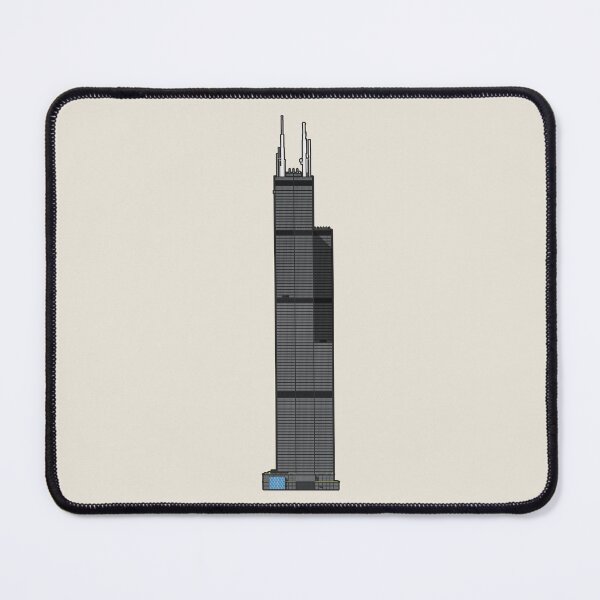 Item preview, Willis Tower Chicago Architectural Illustration (Outlined) designed and sold by archetype prints.