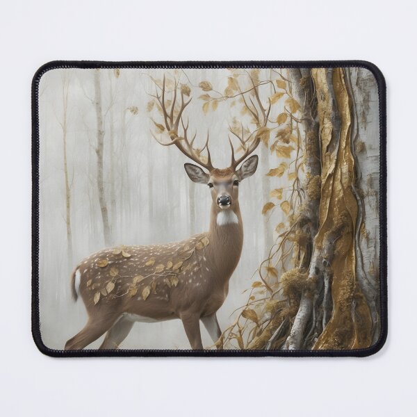 Item preview, Veinbound Deer – Forest Majesty & Golden Stillness by LaLi Designs designed and sold by LaLi-Designs.