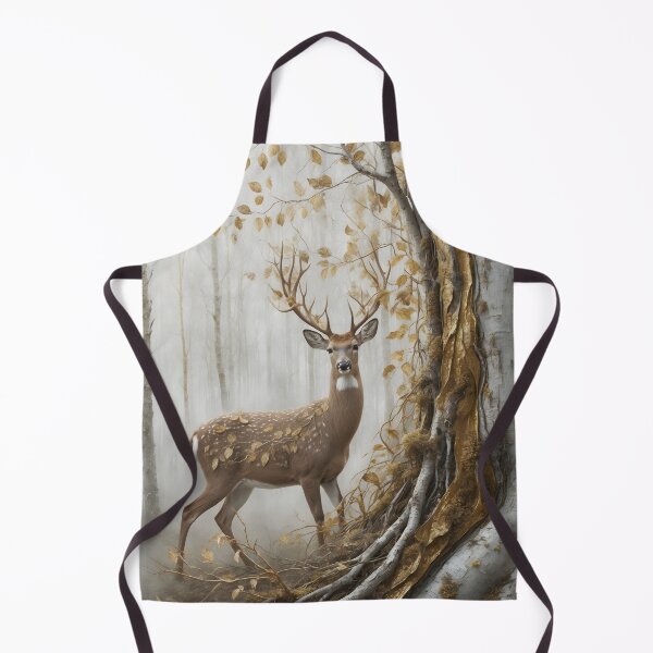 Item preview, Veinbound Deer – Forest Majesty & Golden Stillness by LaLi Designs designed and sold by LaLi-Designs.