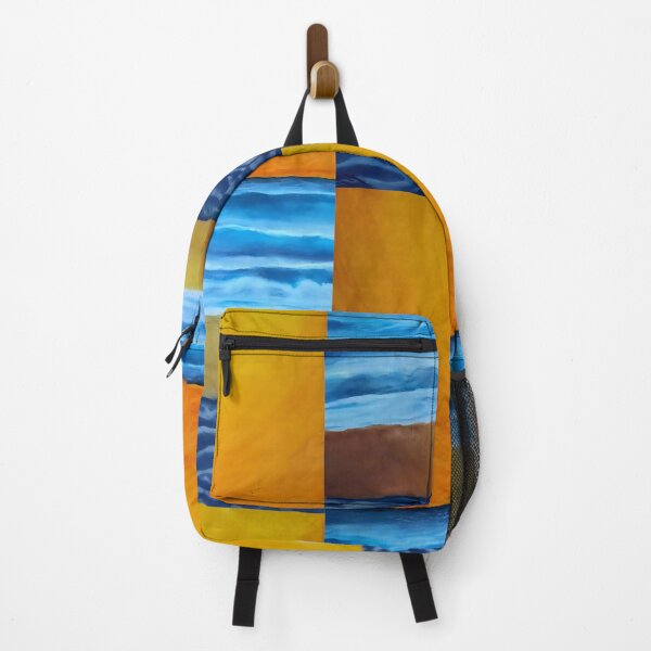 Item preview, Vivid Ocean Sunset - Golden Sky and Cobalt Waves Beach Art designed and sold by Resonance Frequency.