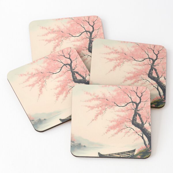 Item preview, Blossoms by the River: Vintage Sakura Sketch designed and sold by LOVE ART DESIGNS .