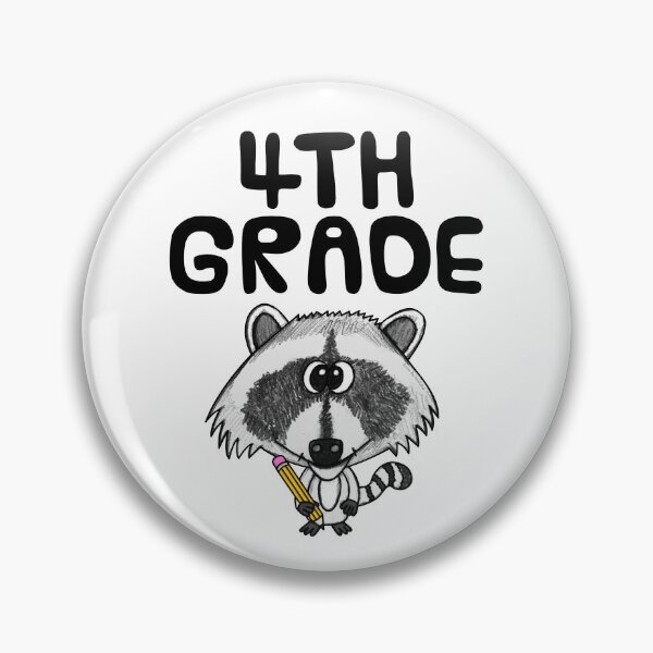 Item preview, School Raccoon 4th Grade Teacher, Back To School designed and sold by doodlerob.
