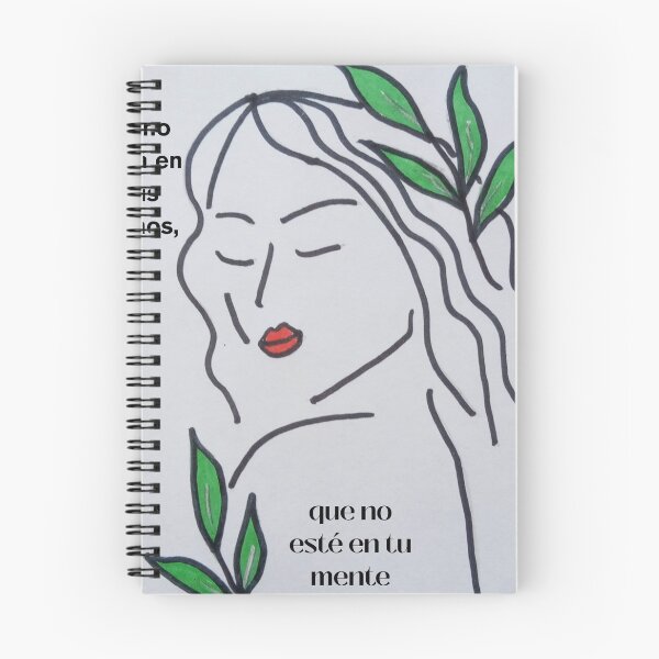 Item preview, Frase "si no está en tus manos, que no esté en tu mente" dibujo de mujer designed and sold by NaturaFotos.