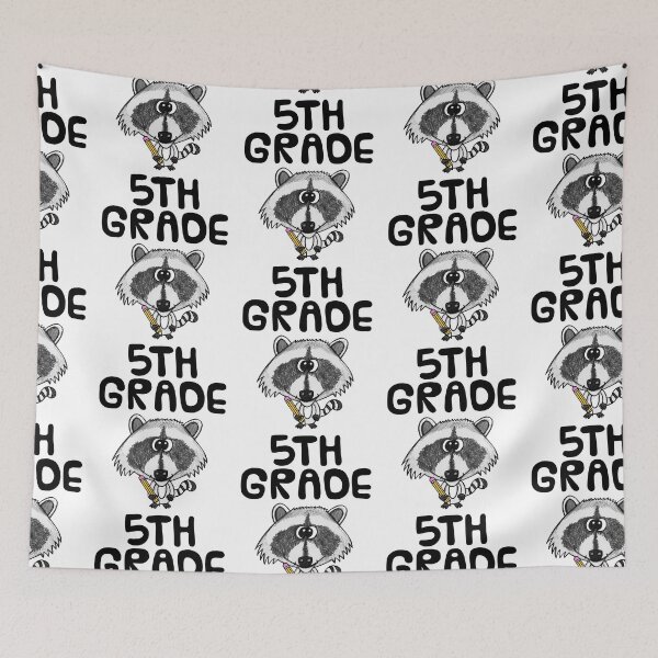 Item preview, School Raccoon 5th Grade Teacher, Back To School designed and sold by doodlerob.
