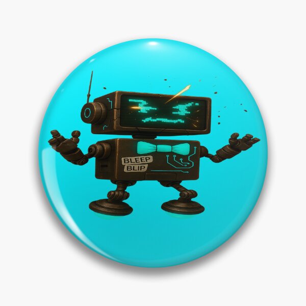 Item preview, Blip Retro Robot Sci-Fi Alien Cartoon Merch designed and sold by Pixel-Grease.