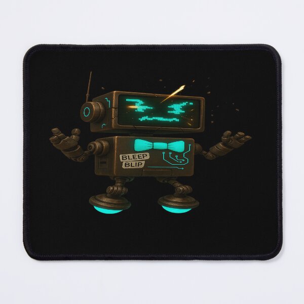 Item preview, Blip Retro Robot Sci-Fi Alien Cartoon Merch designed and sold by Pixel-Grease.