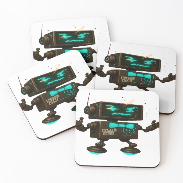 Item preview, Blip Retro Robot Sci-Fi Alien Cartoon Merch designed and sold by Pixel-Grease.