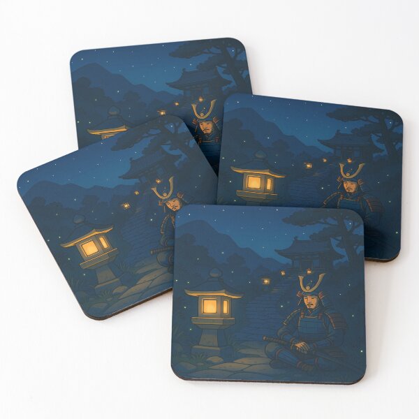 Item preview, Zen Warrior - Moonlight Meditation designed and sold by PosterFuel.