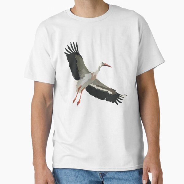 Artikel-Vorschau von W steht für Weißstorch, Weißstorch – Elegantes Zugvogel-Wildtier-Design, designt und verkauft von PrettylittlepastelUk.