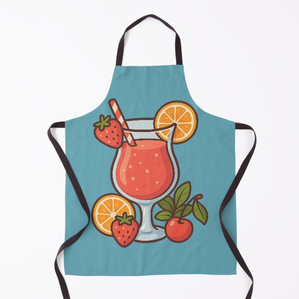 Item preview, Tropical Fruit Cocktail Illustration – Cute Summer Drink with Strawberries, Orange and Cherry designed and sold by branaghbel.