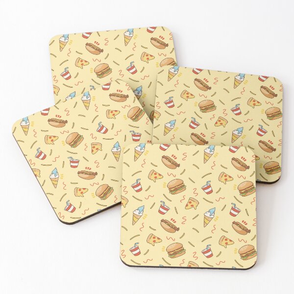 Item preview, Cute fast food pattern designed and sold by MagiMunchShop.