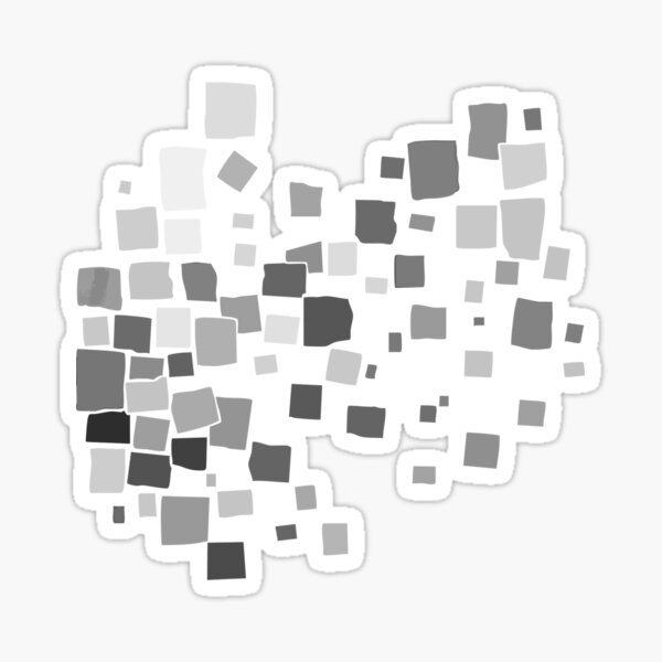 Item preview, Broken Mosaic (Greys) designed and sold by UNDIVIDED DESIGNS.
