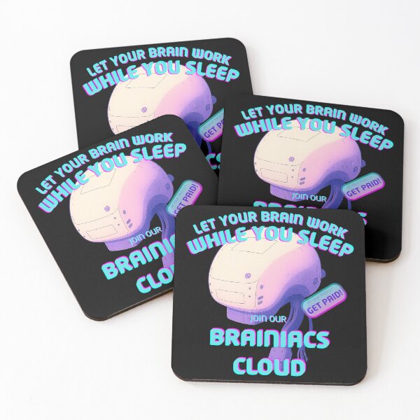 Item preview, BRAINIACS CLOUD – Sleep. Compute. Profit. designed and sold by Ad-FreeDreams.