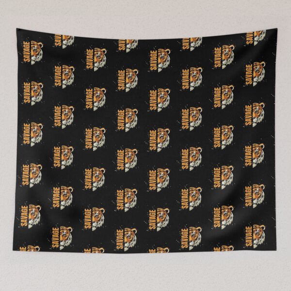 Item preview, Savage Tiger T-Shirt designed and sold by Artsyowlscrafts.