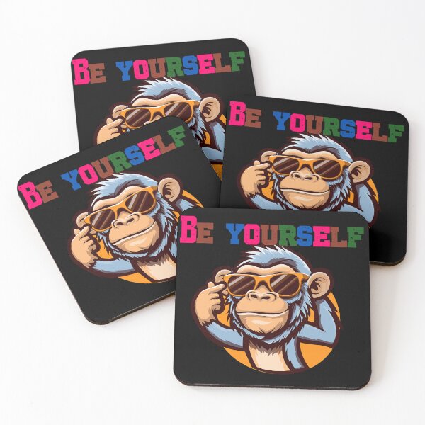 Item preview, Be Yourself – Confident Monkey with Glasses designed and sold by nuchy.