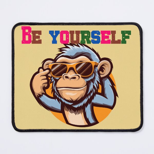 Item preview, Be Yourself – Confident Monkey with Glasses designed and sold by nuchy.