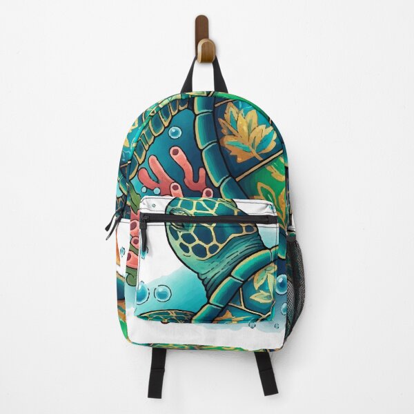 Item preview, Ornamental Sea Turtle – Colorful and Detailed Tattoo Illustration designed and sold by Ojo de Lilith.