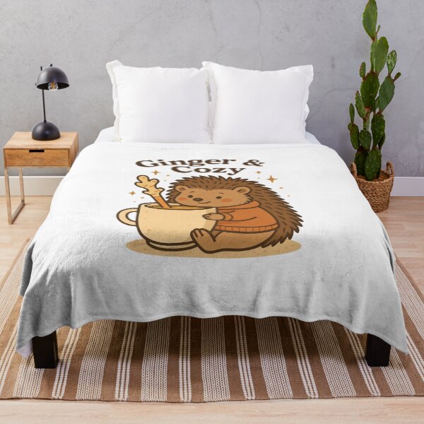 Item preview, Cozy Hedgehog with Coffee | Cute Coffee Lover Design designed and sold by VeroChaos.
