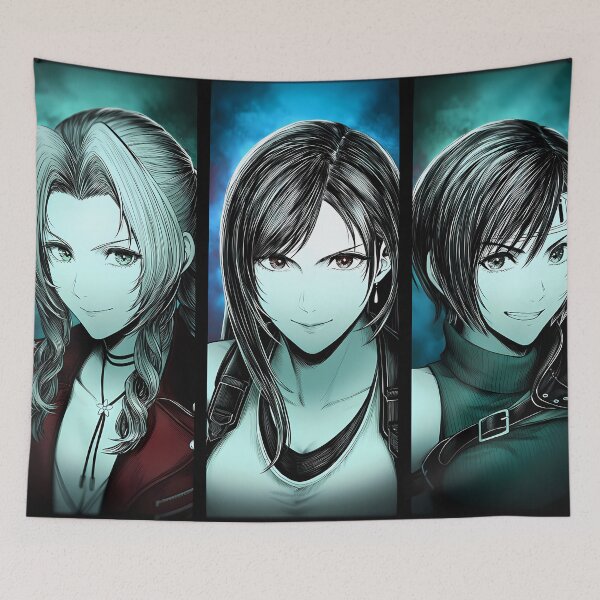 Item preview, Aerith & Tifa & Yuffie - 2 designed and sold by Infinite-Aspire.