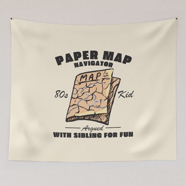 Item preview, Paper map navigator: argued with sibling for fun designed and sold by Peerless-Prime.