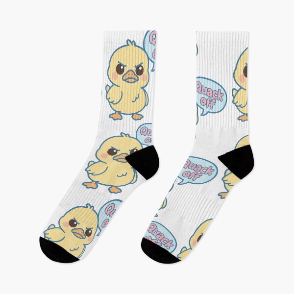 Item preview, Quack Off – Angry Kawaii Duck with Attitude designed and sold by Asbiell.