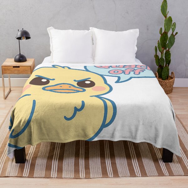 Item preview, Quack Off – Angry Kawaii Duck with Attitude designed and sold by Asbiell.