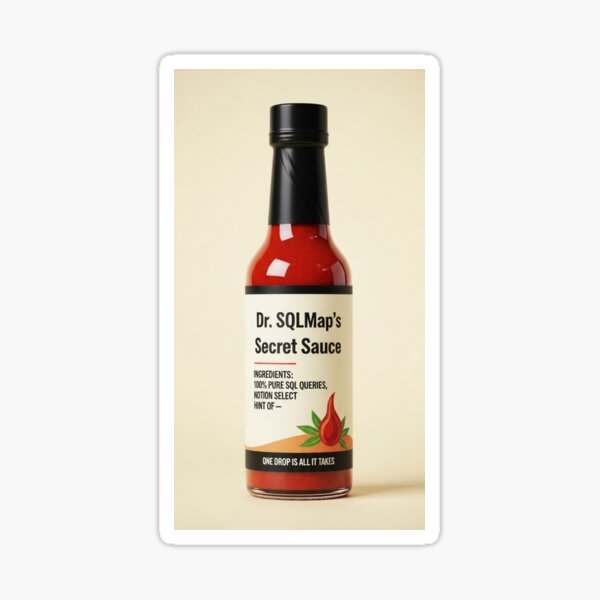 Item preview, Dr. SQLMap's Spicy Secret Sauce for Hackers designed and sold by ThisNetWear.