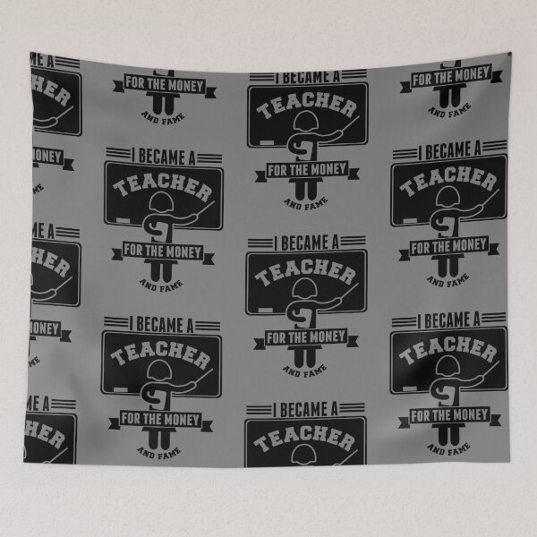 Item preview, I Became A Teacher For The Money And Fame designed and sold by Danny Cuevas.