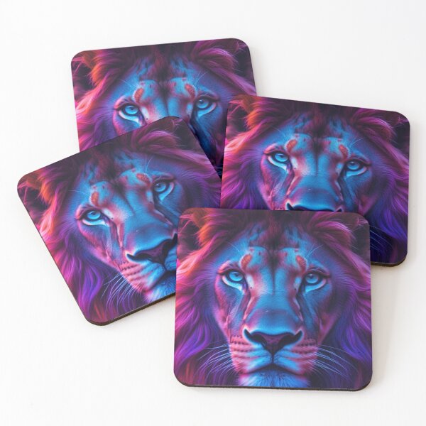 Item preview, Colorful Lion With Thoughtful Eyes designed and sold by Sam-DesignMart.