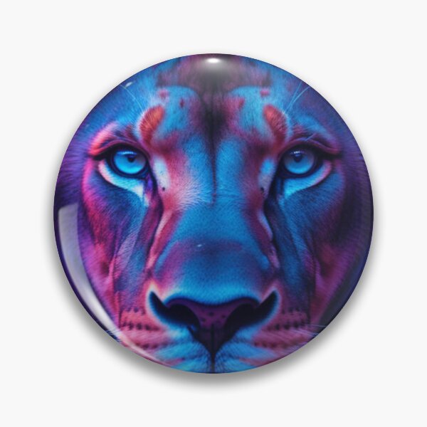 Item preview, Colorful Lion With Thoughtful Eyes designed and sold by Sam-DesignMart.